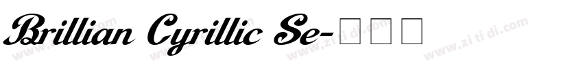 Brillian Cyrillic Se字体转换